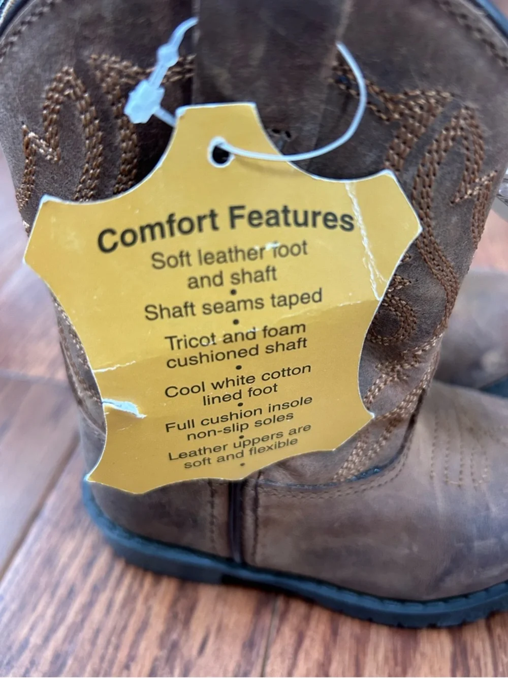Smokey Mountain Boots distressed brown leather toddler size 6